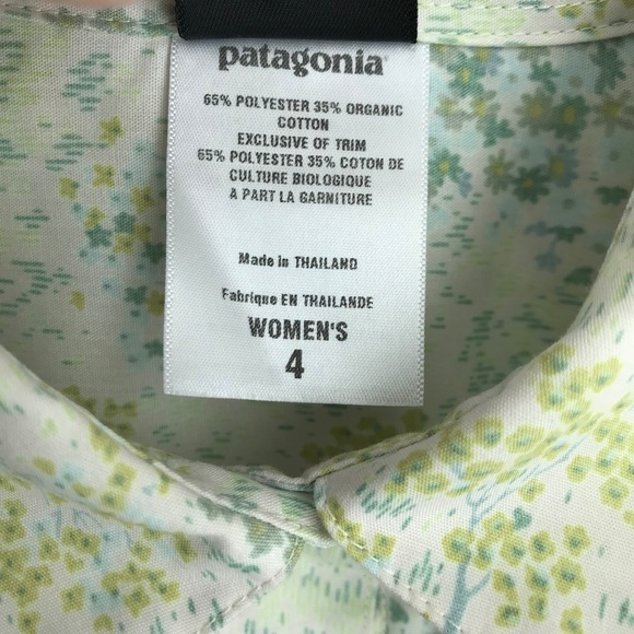 Patagonia Island Hopper Long Sleeve Button Up Shirt Size S Pockets Hiking - Picture 10 of 10